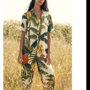 Farm Rio sz small jumpsuit coco forest